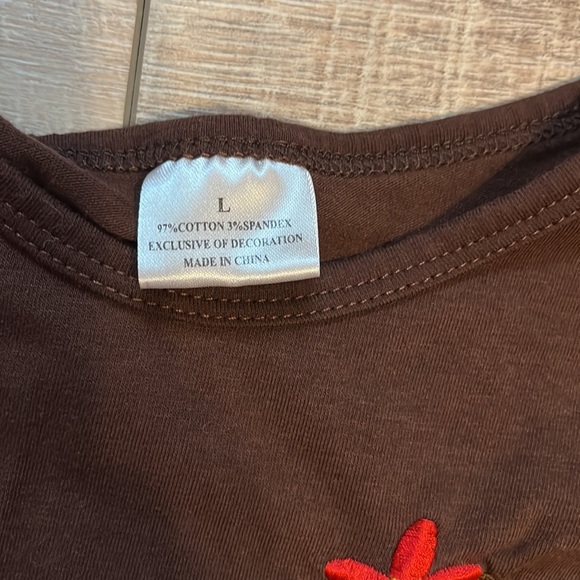 5 Pieces girls thanksgiving turkey outfit and boho print outfit with scarf - Picture 6 of 16